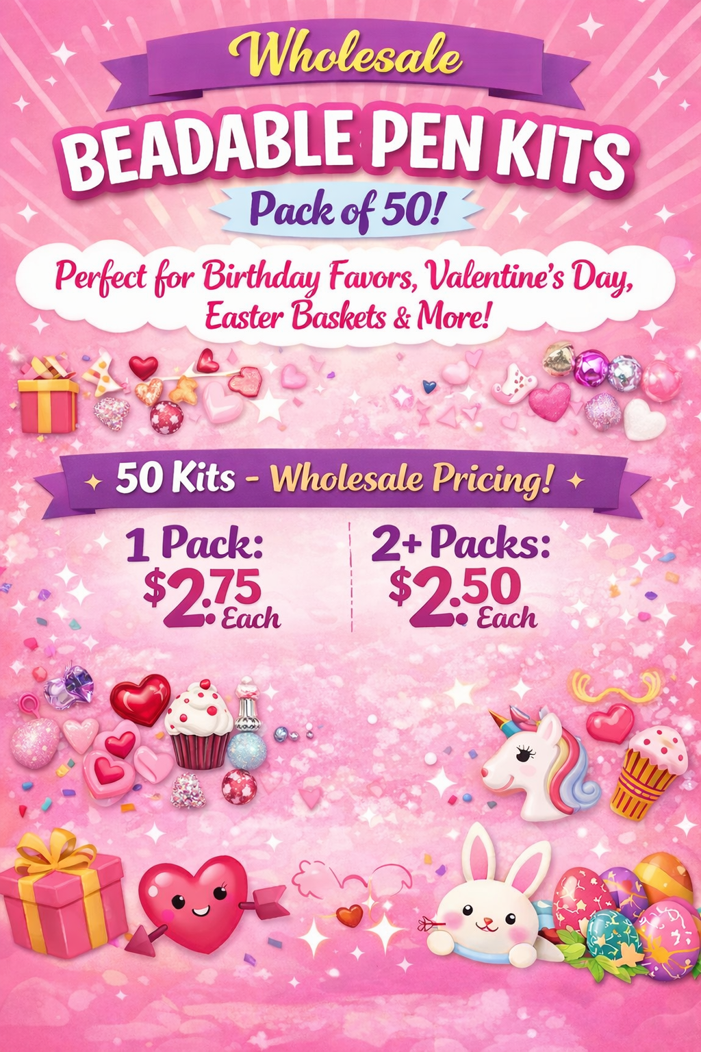 Wholesale Beadable pen kits